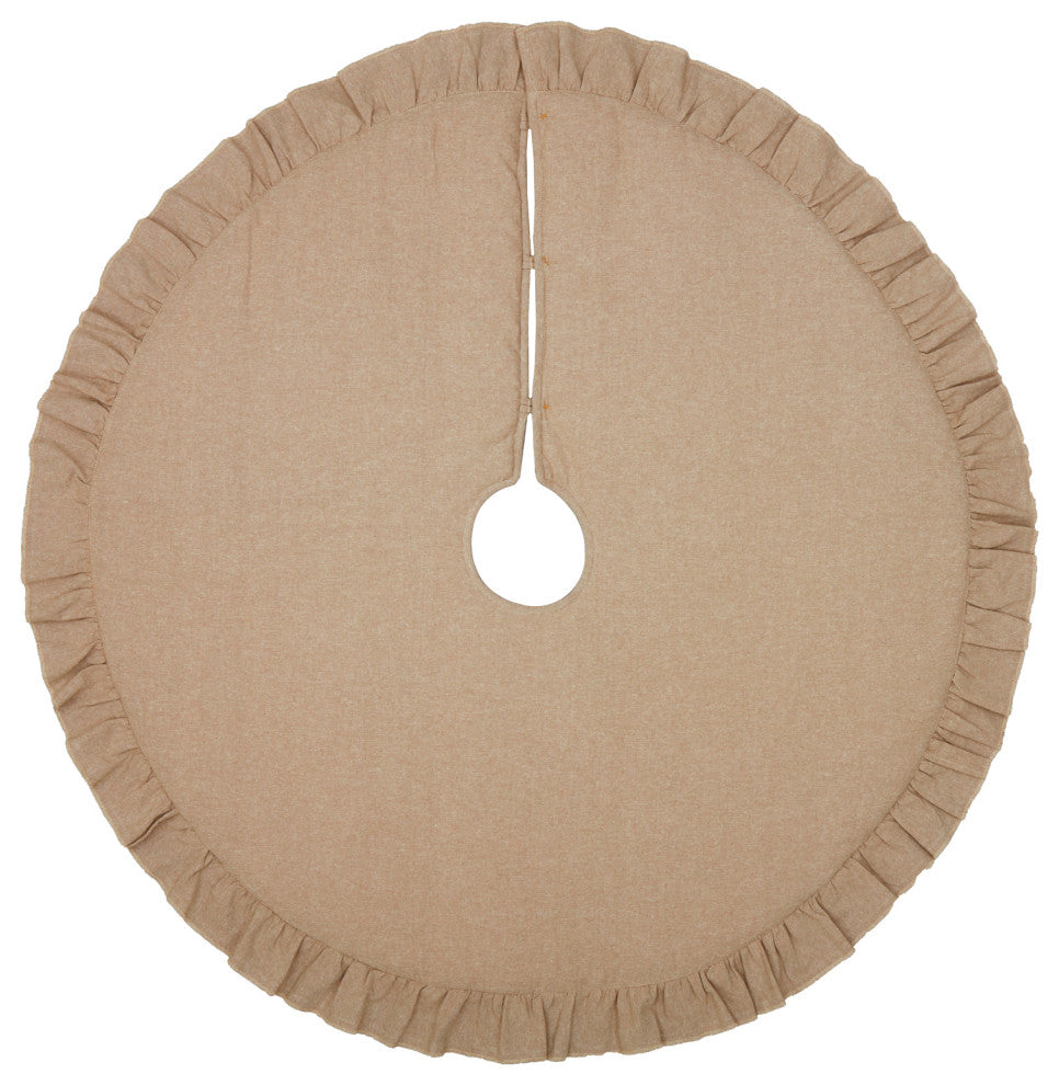 Sawyer Mill Charcoal Ticking Stripe Tree Skirt 48"