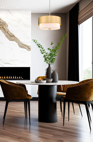 Z-Lite 495P18 Counterpoint 3 Light 18"W Pendant - Matte Black