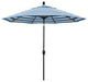9' Aluminum Umbrella Push Tilt, Cabana Regatta