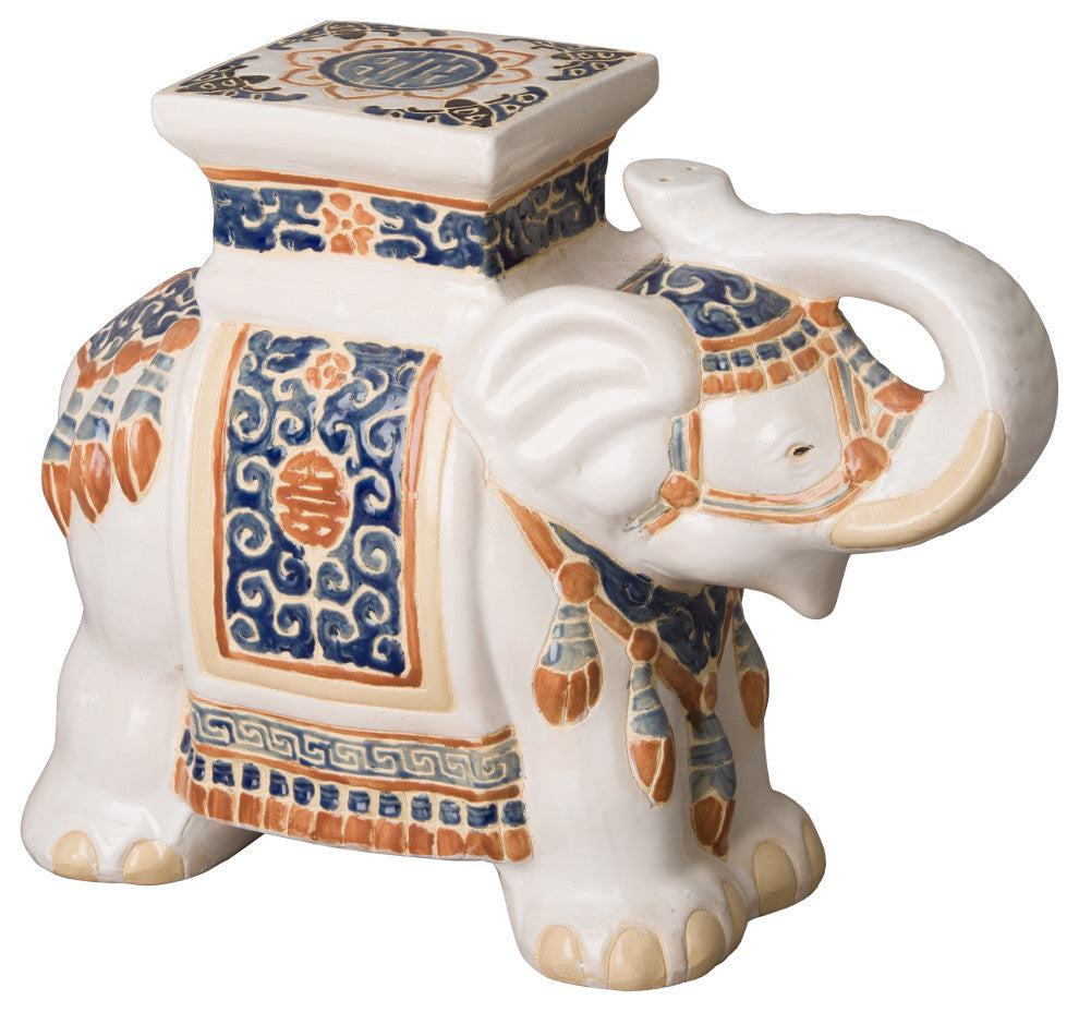Elephant Stool, 18X9.5X17"H