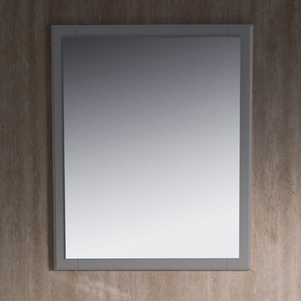 Oxford Mirror, Gray, 26"