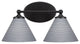 Capri 2-Light Bath Bar, Matte Black/Gray Matrix