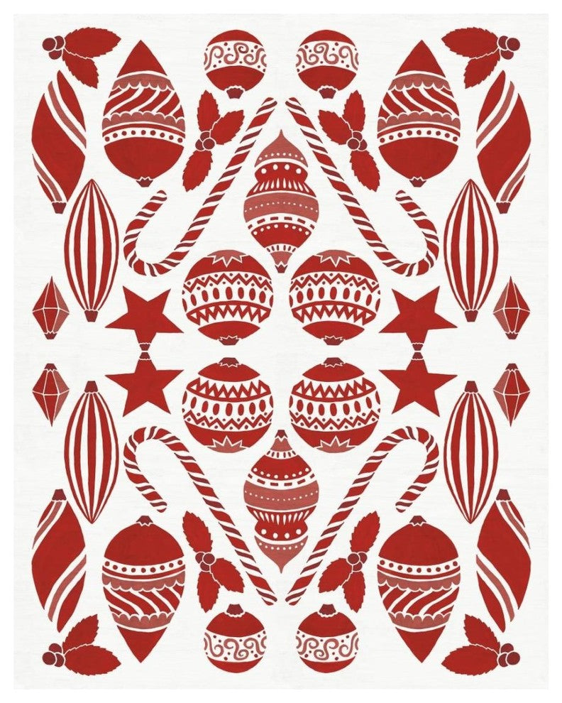 "Christmas Otomi III" Digital Paper Print by Elyse DeNeige, 22"x26"