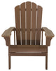 Orlando Plastic Wood Adirondack Chair, Brown
