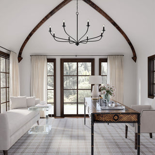 Capital Lighting Dolan 8-Light Chandelier 449981MB Matte Black