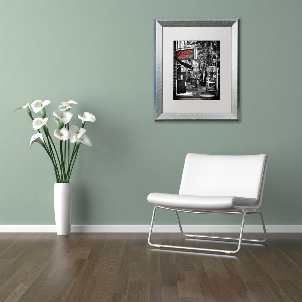 Philippe Hugonnard 'NYC Bistro' Matted Framed Art, 16x20