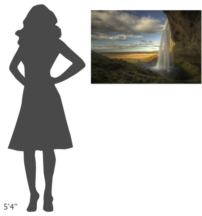 "Seljalandsfoss" Stretched Canvas Giclee by Max Witjes, 36x24"
