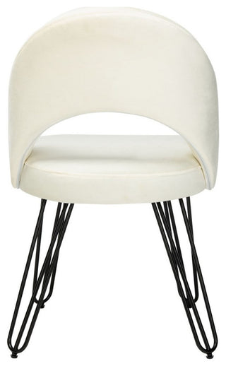 Safavieh Jora Retro Side Chair, Creme/Black
