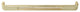 Utopia Alley Gleam Cabinet Pull, Polished Gold, 7.5", 1 Pack