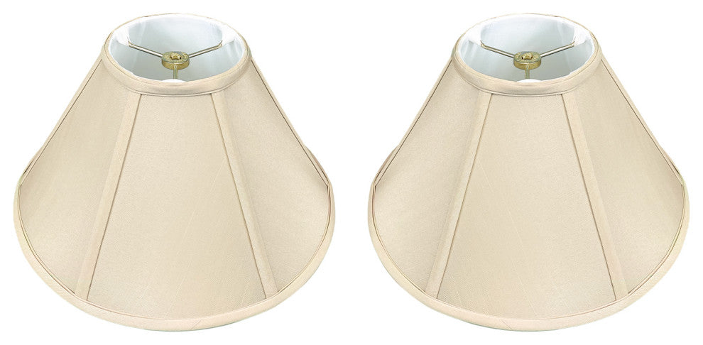 Royal Designs Coolie Empire Lamp Shade, Beige, 5x13x8, Set of 2
