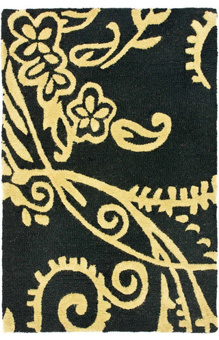 Safavieh Soho Soh832A Floral Rug, Black/Green, 5'0"x8'0"