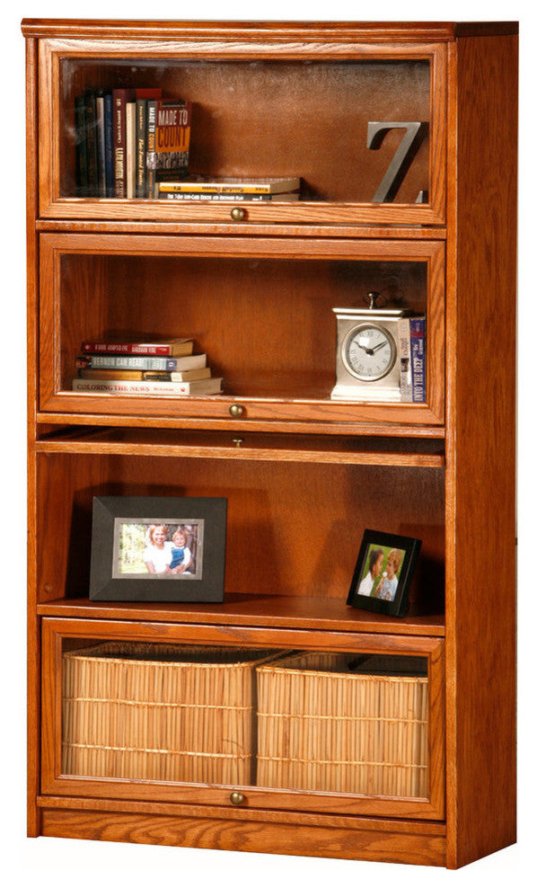 Eagle Furniture Classic Oak 4-Door Lawyer Bookcase, Concord Cherry