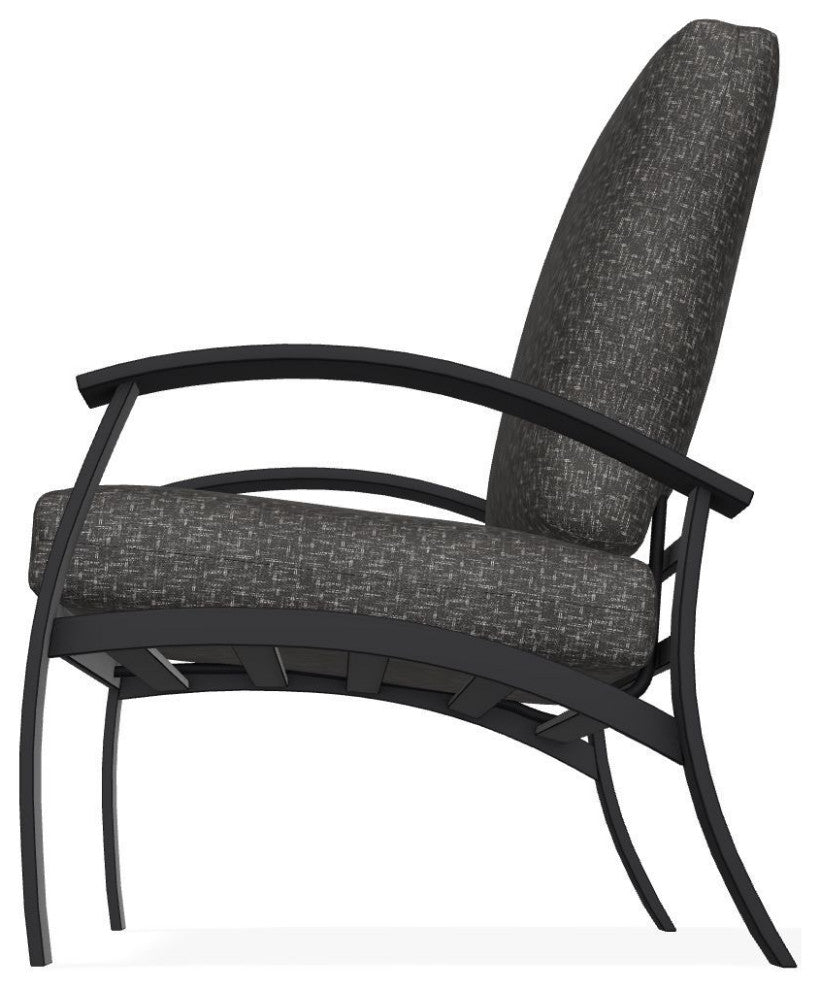 Belle Isle Cushion Deep Seating Outdoor Armchair, Hither Char/Black