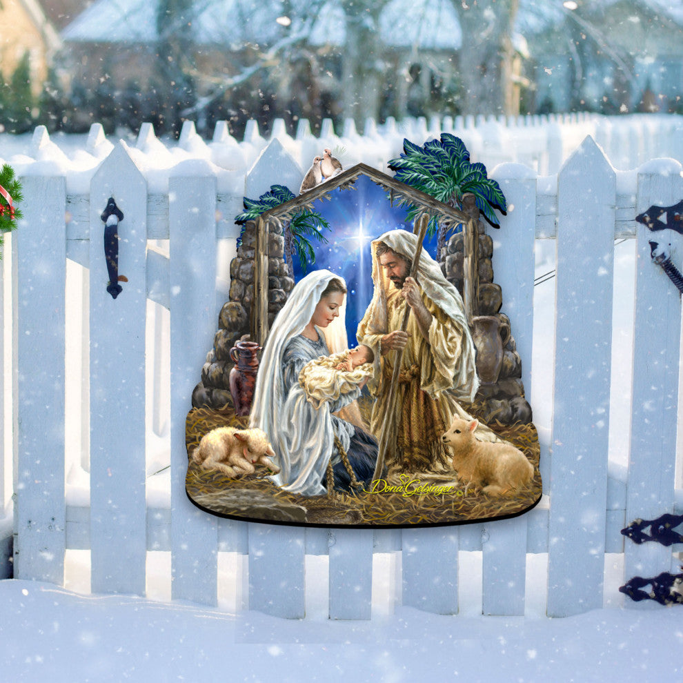 Glory to God Outdoor Wall and Door Hanger by Dona Gelsinger