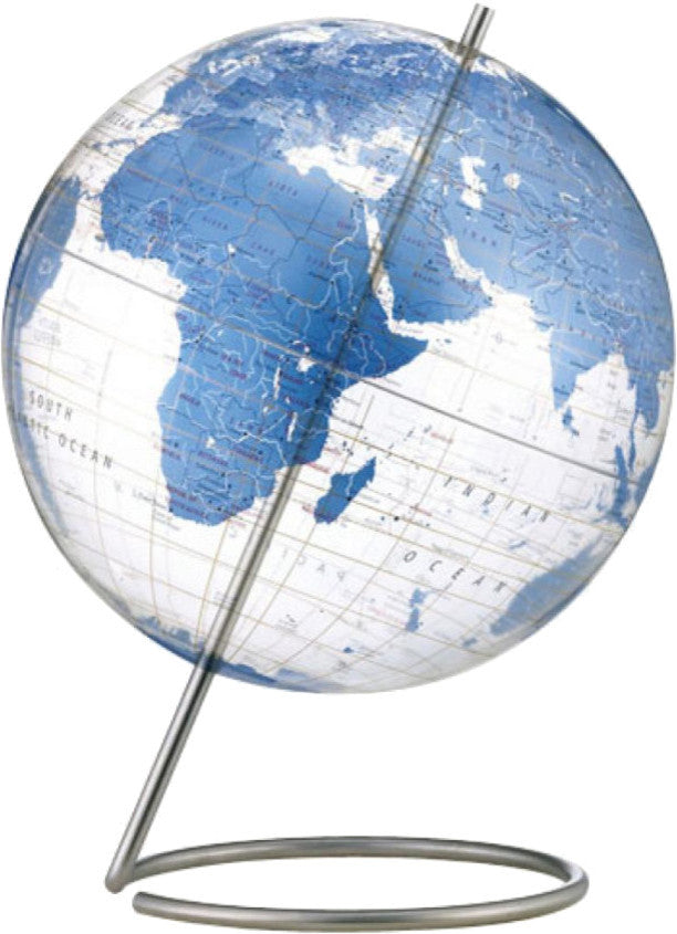 Blue Crystal Marquise Desktop World Globe