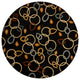 Metro Contemporary Area Rug, 7'9" Round