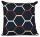 Cool Shades, Geometric Print Pillow, Navy Blue, 16"x16"