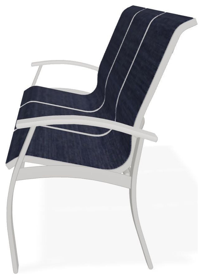 Belle Isle Sling 3-Seat Outdoor Sofa, Collect Indigo/Snow