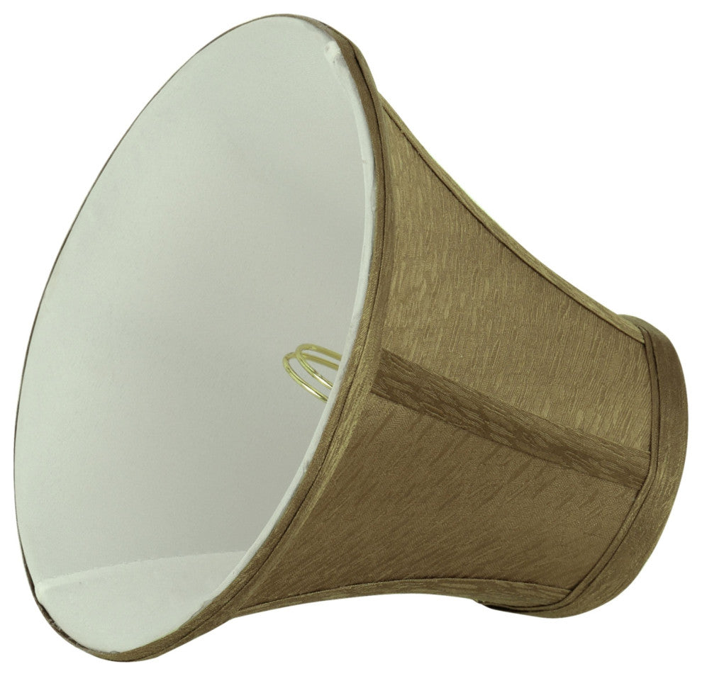 30056-2 Small Bell  Chandelier Clip On Lamp Shade Khaki 3"x6"x5"