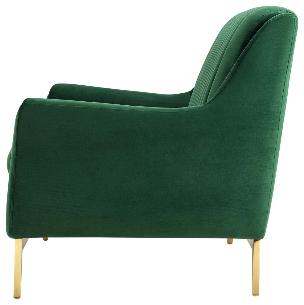 Tufted Loveseat Sofa, Velvet, Green, Modern, Living Lounge Hotel Hospitality