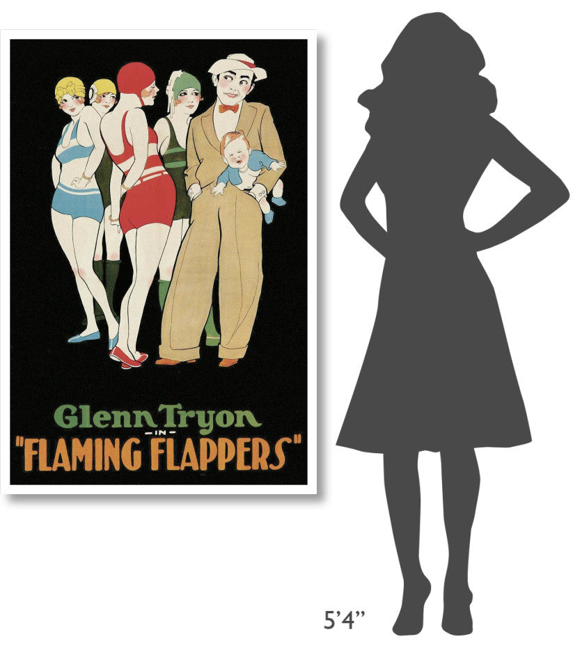 "Vintage Film Posters: Flaming Flappers" Digital Paper Print, 34"x50"