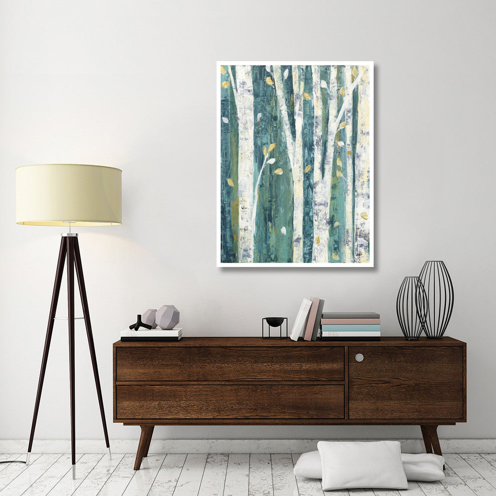 "Birches in Spring III" Digital Paper Print by Julia Purinton, 38"x50"