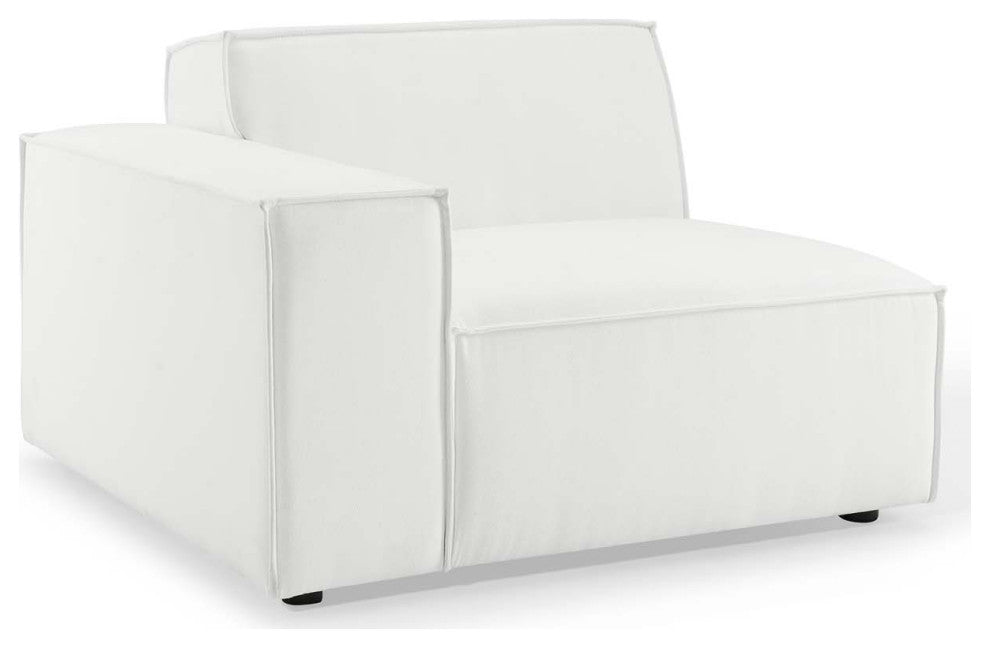Restore Left-Arm Sectional Sofa Chair White