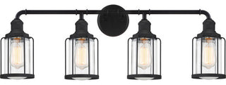 Quoizel LUD8634EK Four Light Bath, Earth Black Finish