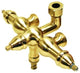 Kingston Brass Down Spout Faucet, Polished Brass