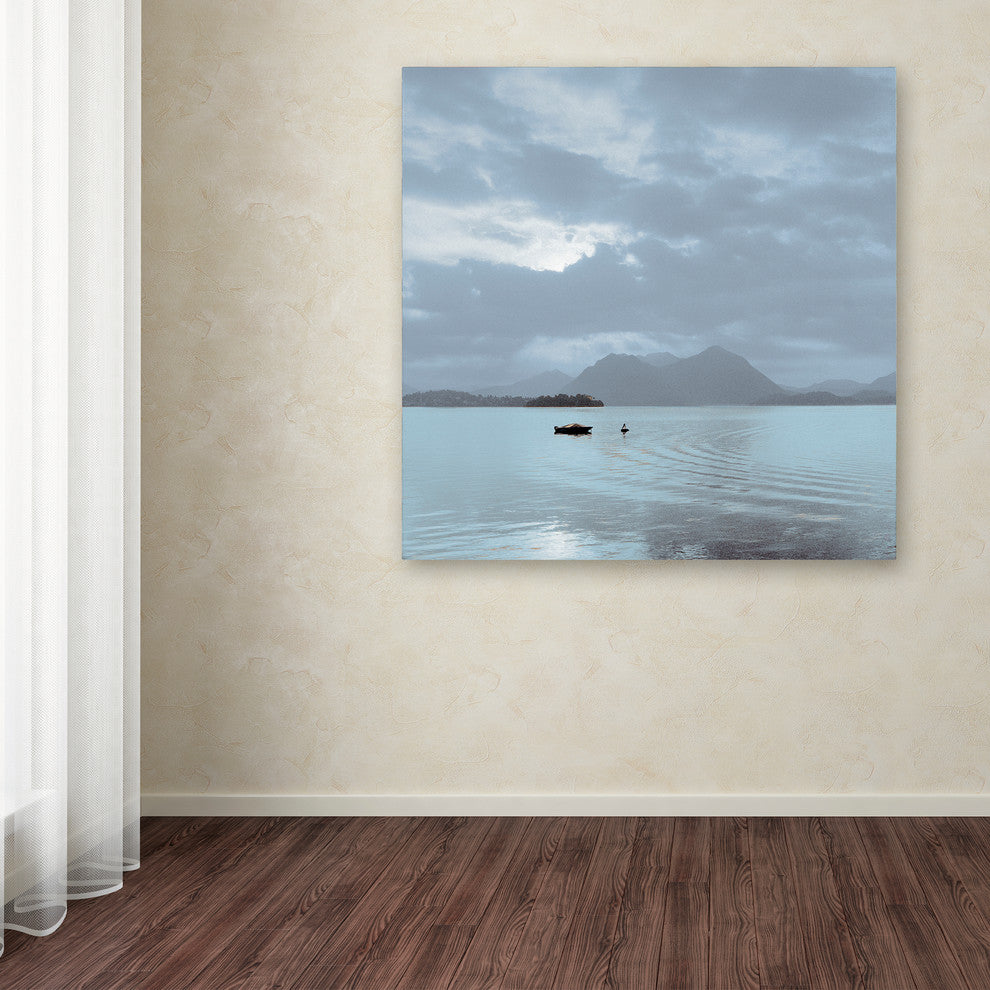 Alan Blaustein 'Lake Vista VII' Canvas Art, 14x14