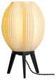 Wavy 16.5" Plant-Base PLA Dimmable LED Table Lamp, White/Black
