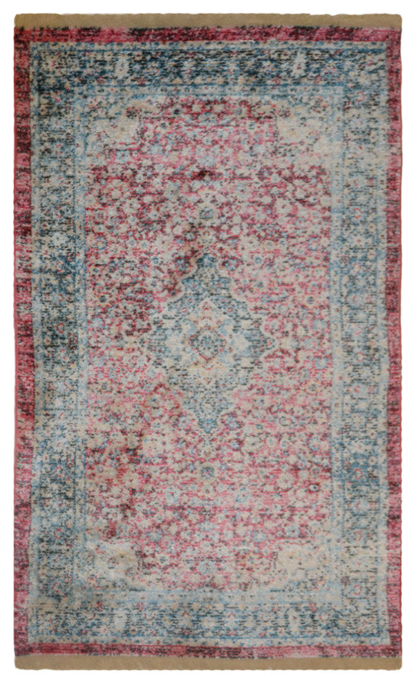 Machine Made Polyester Durable Indoor Outdoor Washable Oriental Pattern Footmat