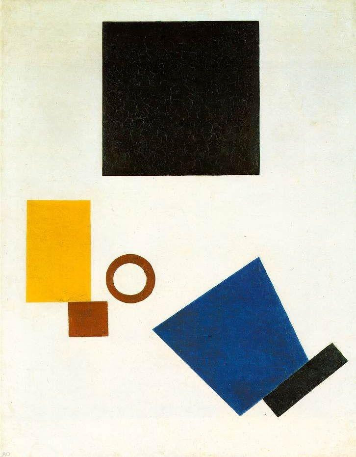 Kazimir Malevich Suprematism Self Portrait in Two Dimensions Wall Decal