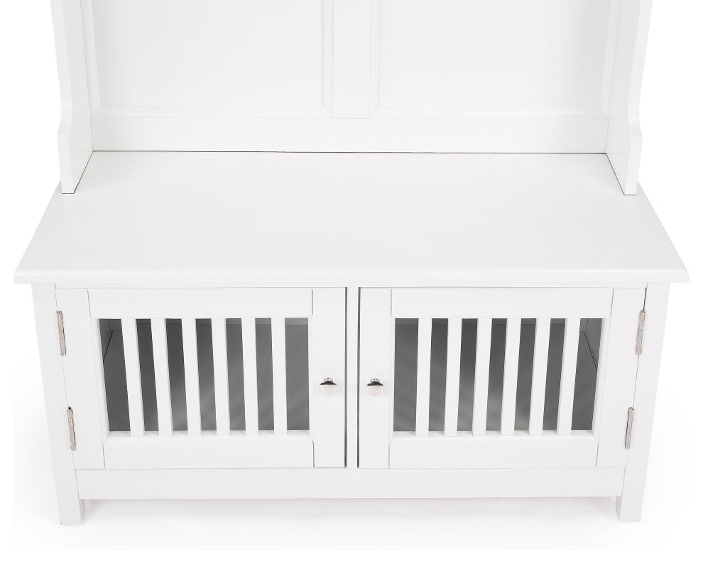 Butler Borya White Hall Tree With Storage