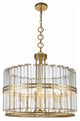Elegant Lighting Piper Collection Chandelier, Antique Gold Leaf