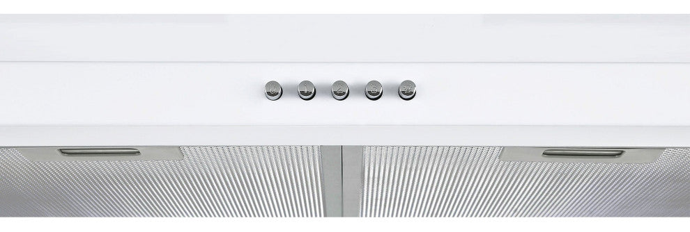 Ancona 24" 280 CFM Convertible Wall Pyramid Range Hood, White