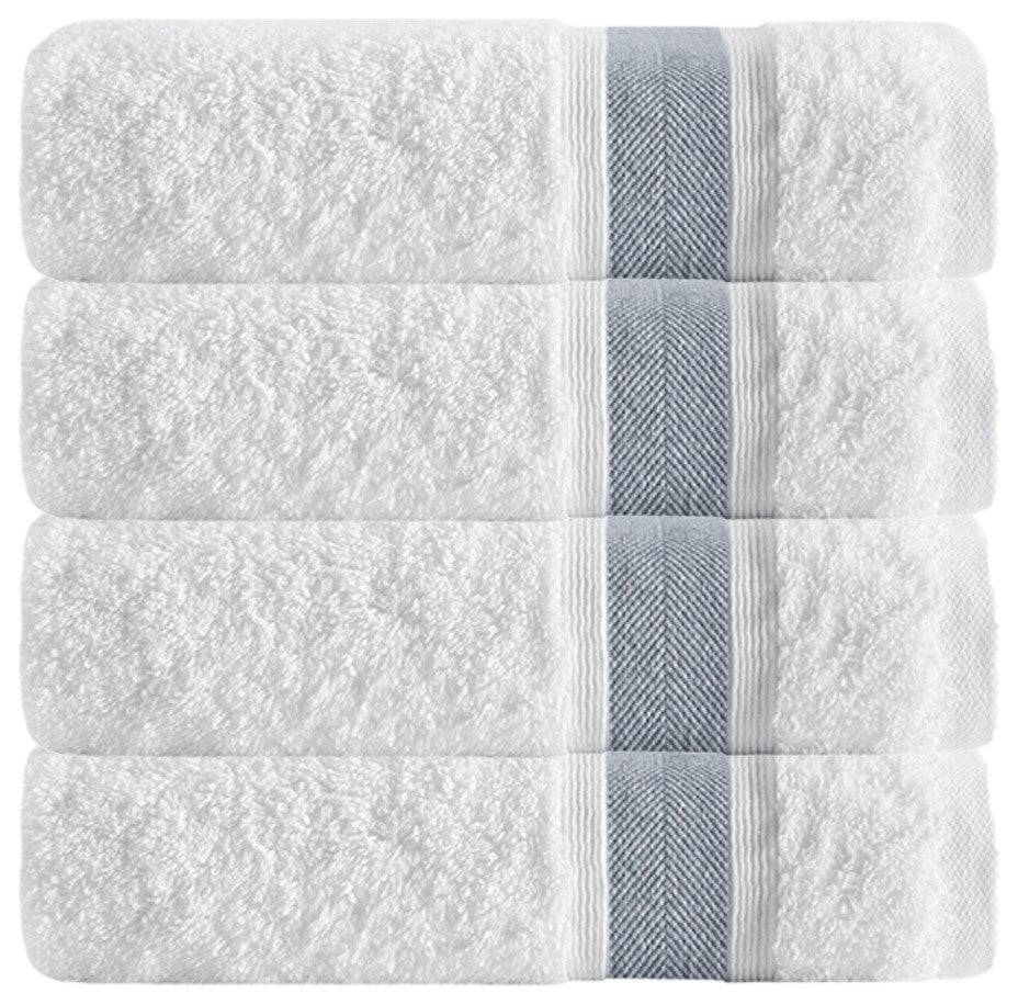 Enchante Home Unique Bath Towels, Set Of 4, Anth