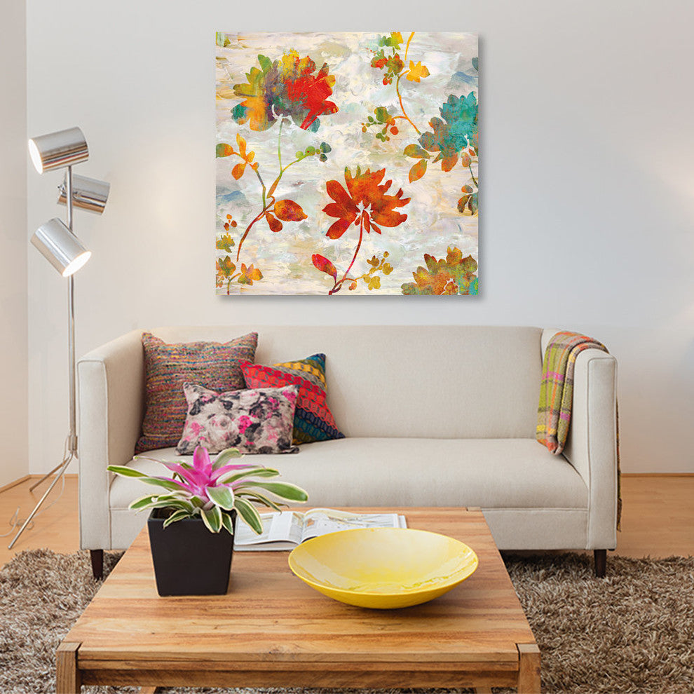 "Garden View II" by Erin Lange, Canvas Print, 12"x12"