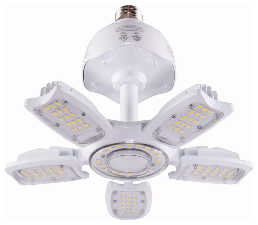 30W LED HID Replacement, 5000K, Medium Base, Adjustable Beam Angle, Type B B