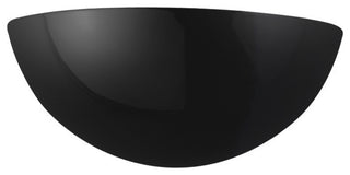 Ambiance Small Quarter Sphere Wall Sconce, Black, Matte White, LED