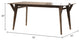 Silas Retro Mid-Century Wooden Dining Table