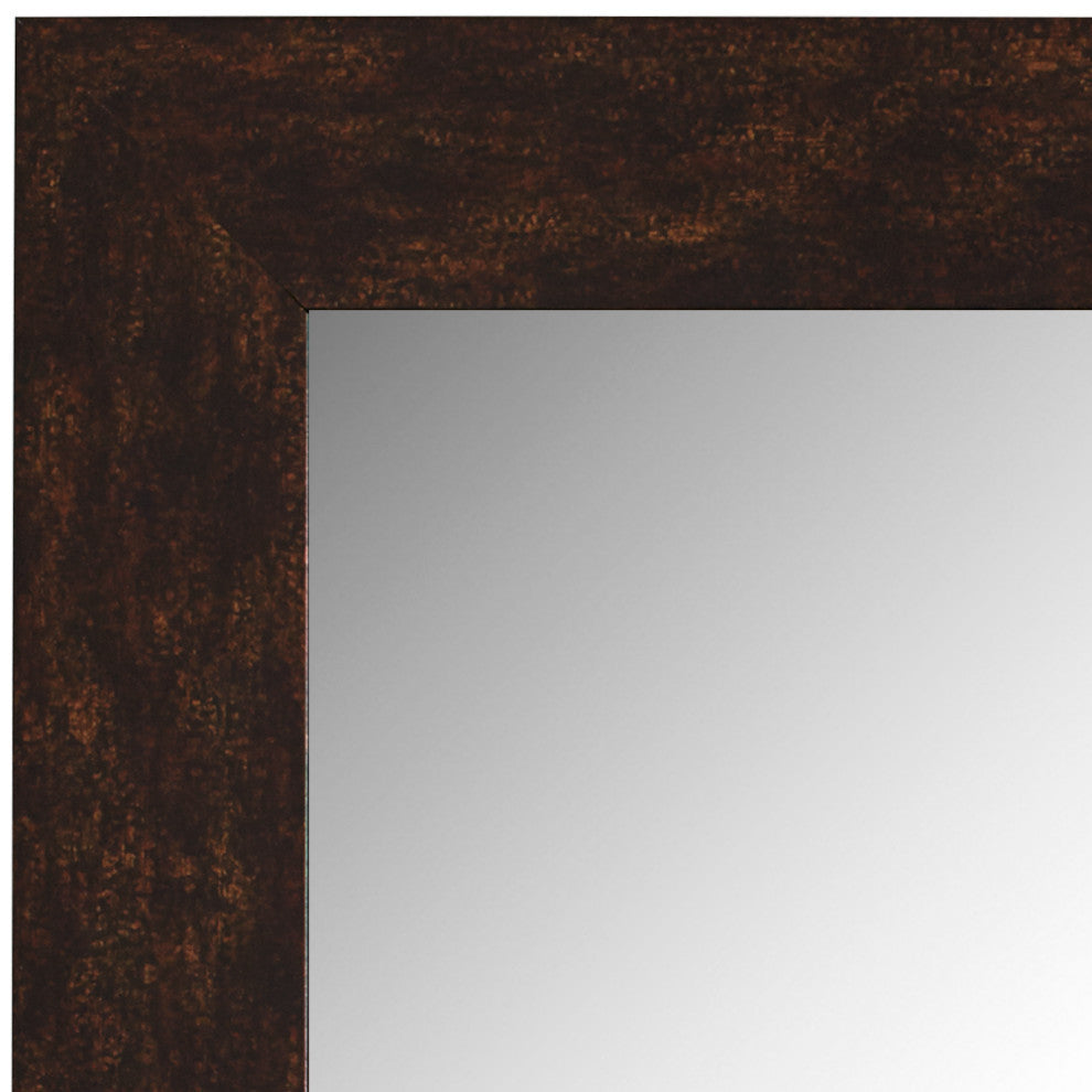 Pendleton Framed Wall Mirror, Bronze, 28" X 60"