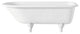 Cheviot Products Traditional Cast Iron Bathtub With Faucet Holes, White