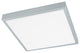 Eglo 1x17.2w Led Ceiling Light W/ Brushed Aluminum Finish & White Plastic Glass