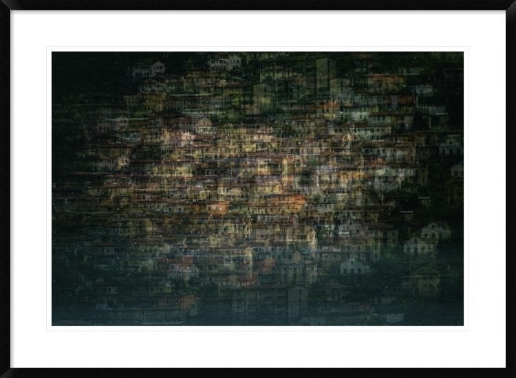 "Multi House" Framed Digital Print by Roberto Marini, 38"x28"