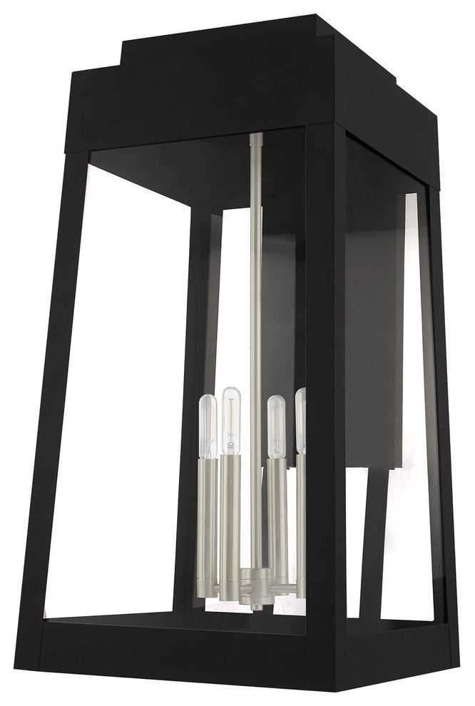 Livex Lighting Black 4-Light Outdoor Wall Lantern