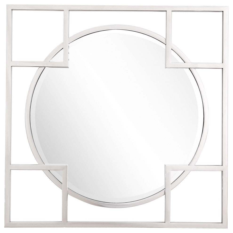 X Shaped Beveled Edge Mirror