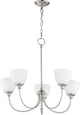 Celeste 5-Light Chandelier, Satin Nickel