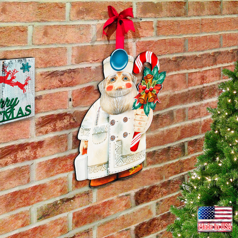 Doctor Santa Door Hanger
