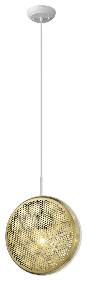 Tholos 1-Light White Pendant